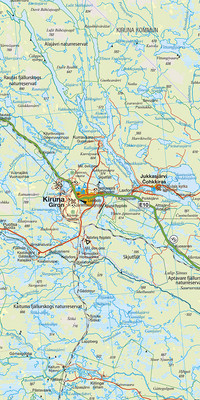 Schweden-Nord (Nord), Lulea - Kiruna - Narvik, Nr. 6, Strassenkarte 1:400'000