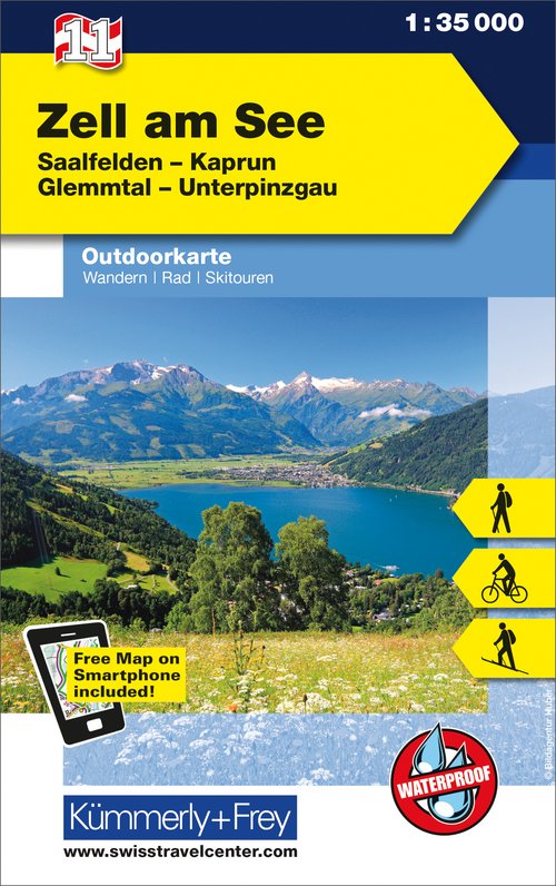 Österreich, Zell am See, Nr. 11, Outdoorkarte 1:35'000