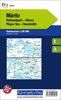 Deutschland, Müritz, Nr. 16, Outdoorkarte 1:50'000