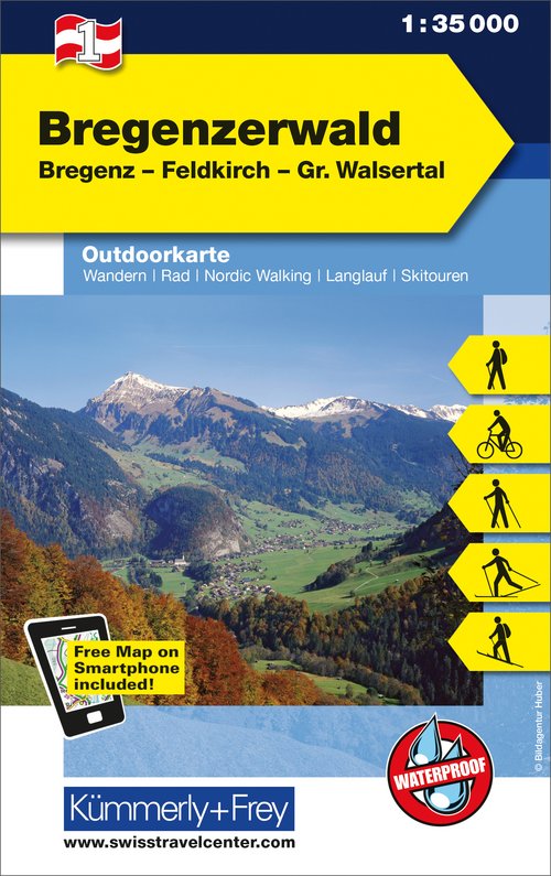 Österreich, Bregenzerwald, Nr. 1, Outdoorkarte 1:35'000