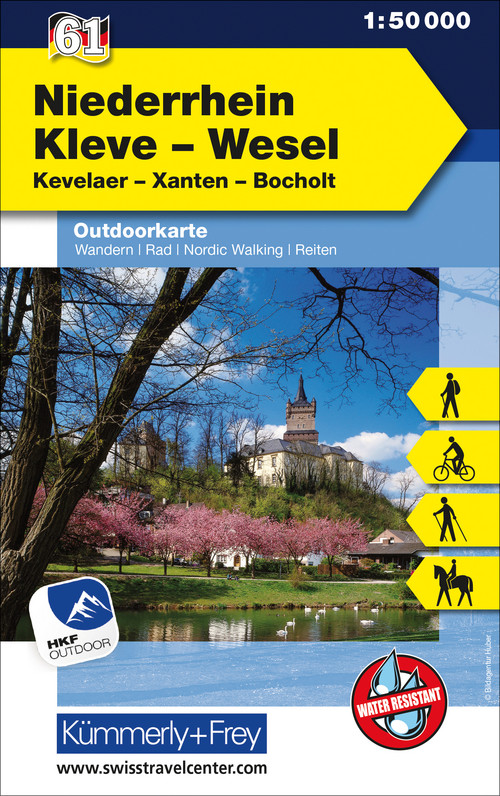 Deutschland, Niederrhein, Kleve - Wesel, Nr. 61, Outdoorkarte 1:50'000