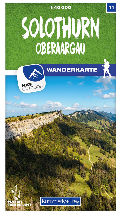 Switzerland, Solothurn, No. 11, Hiking Map 1:40,000