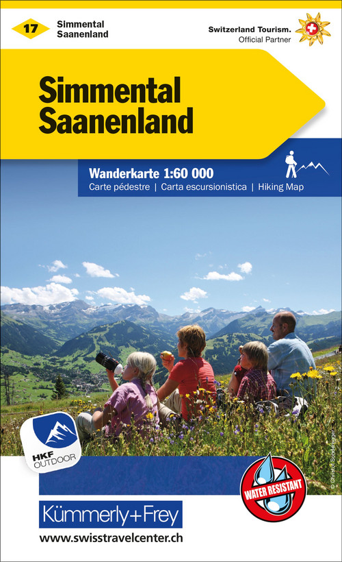 Schweiz, Simmental - Saanenland, Nr. 17, Wanderkarte 1:60'000