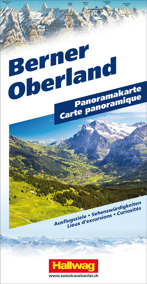 Bernese Oberland Panoramic map