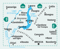 KOMPASS Wanderkarte 106 Lago d'Iseo, Valle Trompia, Franciacorta 1:50.000