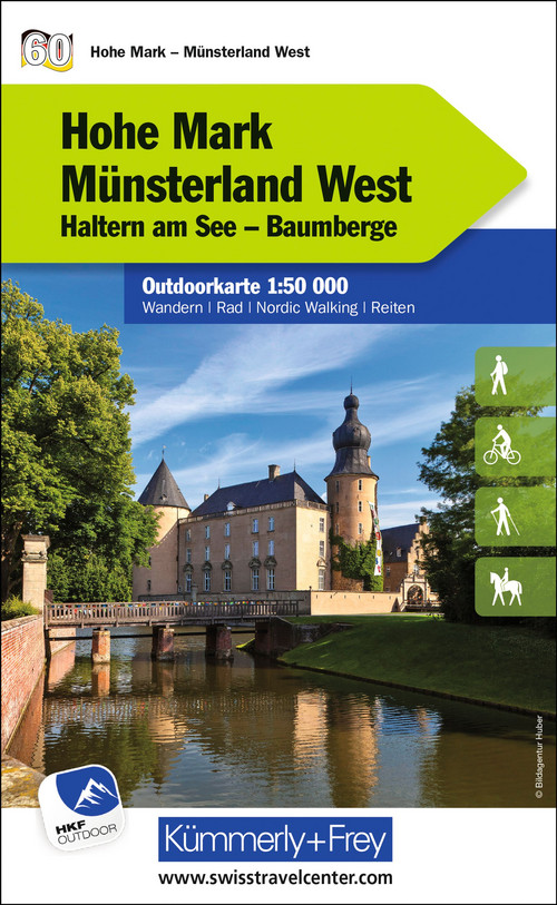 Allemagne, Hohe Mark - Münsterland Ouest, Nr. 60, Carte outdoor 1:50'000