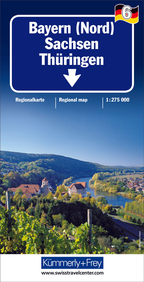 Allemagne, Bavière (Nord), Nr. 06, Carte régionale 1:275'000
