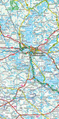 Finland, road map 1:650'000