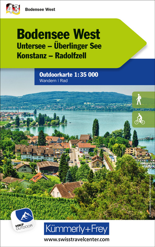 Deutschland, Bodensee West, Nr. 43, Outdoorkarte 1:35'000