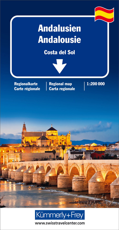 Spanien, Andalusien, Strassenkarte 1:200'000