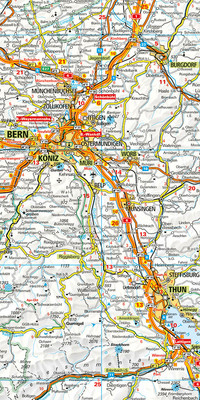 Suisse 2024, carte routière ACS 1:275'000