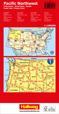 USA, Pacific Northwest, Nr. 01, Strassenkarte 1:1Mio.