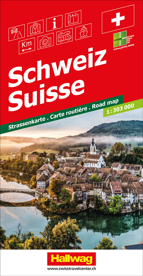 Suisse Carte routière 1:303 000