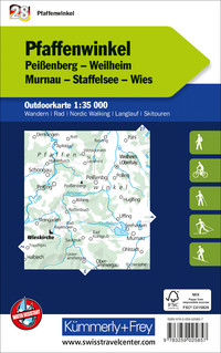 Deutschland, Pfaffenwinkel, Nr. 28, Outdoorkarte 1:35'000