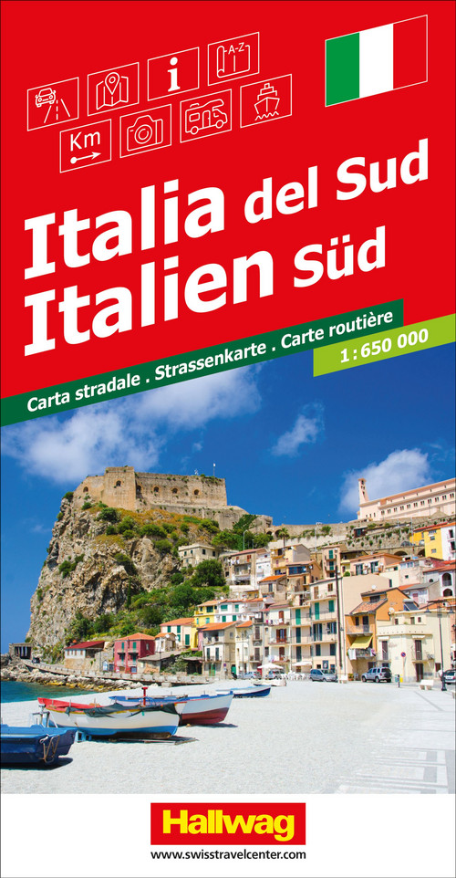 Italien (Süd), Strassenkarte 1:650'000