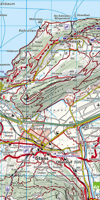 Switzerland, Lake Lucerne, Pilatus - Rigi - Mythen, No. 20, Hiking map 1:40'000