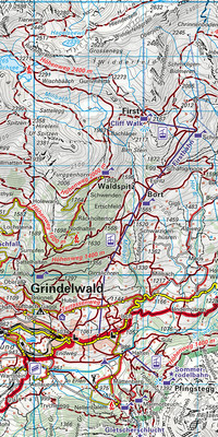 Suisse, région de la Jungfrau, lac de Brienz No. 31, carte pédestre 1:40'000