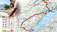 Switzerland, Road map, Grand Tour of Switzerland Touring map 1:275'000