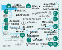 KOMPASS Wanderkarten-Set 292 Vorarlberg (2 Karten) 1:50.000