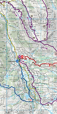 Saanenland Adelboden-Lenk, Gstaad Nr. 05 Touren-Wanderkarte 1:50 000