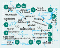 KOMPASS Wanderkarten-Set 291 Salzburg und Umgebung (2 Karten) 1:50.000