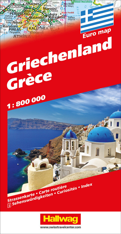 Griechenland, Strassenkarte 1:800'000