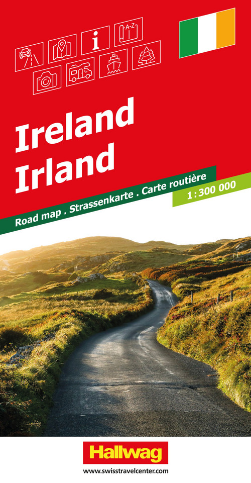 Irlande, carte routière 1:300'000