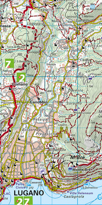 50 Lugano - Sottoceneri - Gambarogno 1:40 000