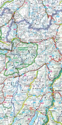 Routes alpines, Carte routière 1:750'000