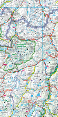 Routes alpines, Carte routière 1:750'000