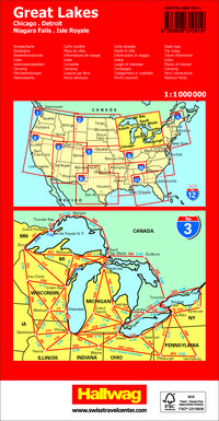 Great Lakes Strassenkarte 1:1 Mio., Road Guide Nr. 3