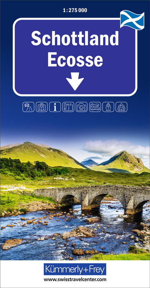 Scotland, Regional Road Map 1:275,000