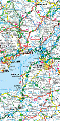 Grossbritannien, Irland, Strassenkarte 1:650'000