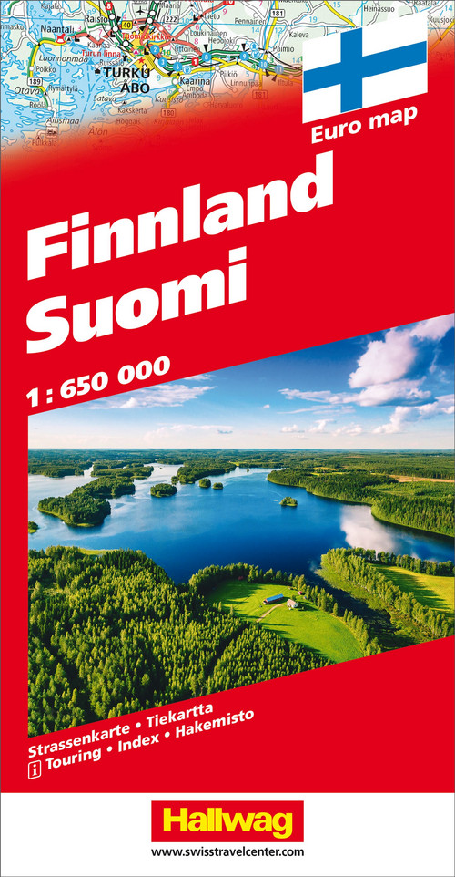 Finland, road map 1:650'000