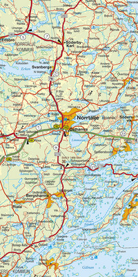 Sweden South (East), Stockholm - Gotland, Nr. 3, Road map 1:250'000