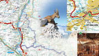 Switzerland, Road map, Grand Tour of Switzerland Touring map 1:275'000