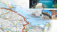 Switzerland, Road map, Grand Tour of Switzerland Touring map 1:275'000