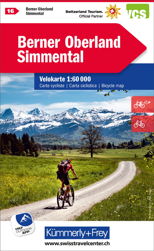 Schweiz, Berner Oberland, Nr. 16, Velokarte 1:60'000