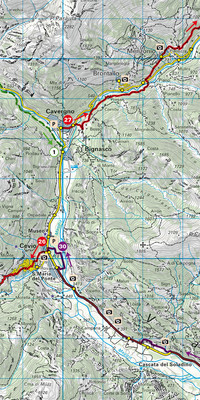 Schweiz, Maggia - Verzasca, Locarno - Ascona, Nr. 18, Wandertourenkarte 1:50'000