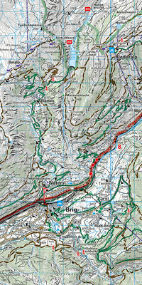 Schweiz, Oberwallis, Nr. 21, Velokarte 1:60'000