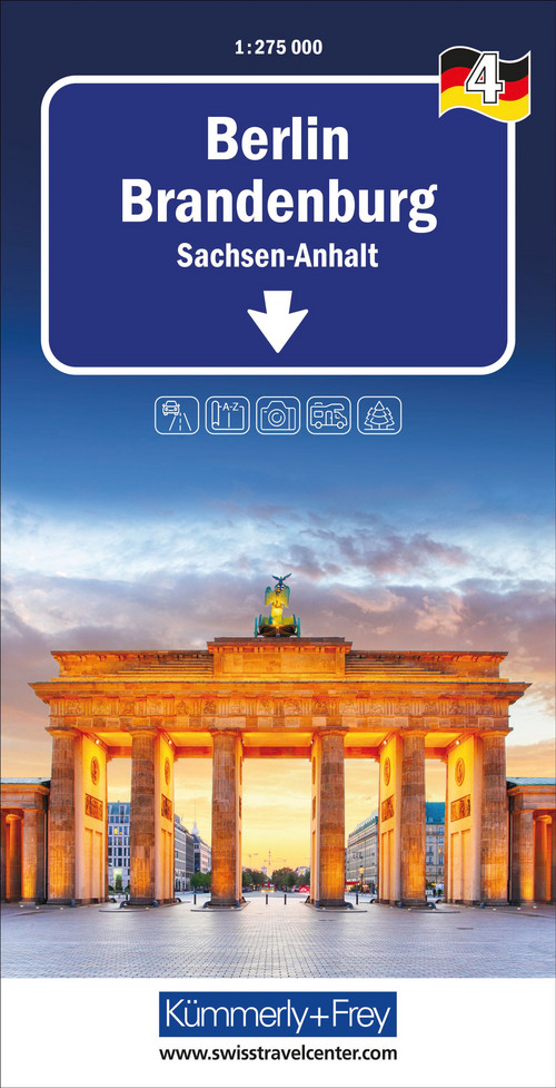 Germany, Berlin Brandenburg, No. 04, Regional Map 1:275,000