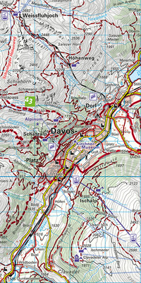 36 Davos - St. Moritz / Oberengadin 1:40 000