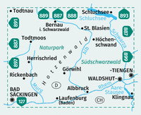 KOMPASS Wanderkarte 898 St. Blasien, Todtmoos, Hotzenwald, Naturpark Südschwarzwald 1:25.000