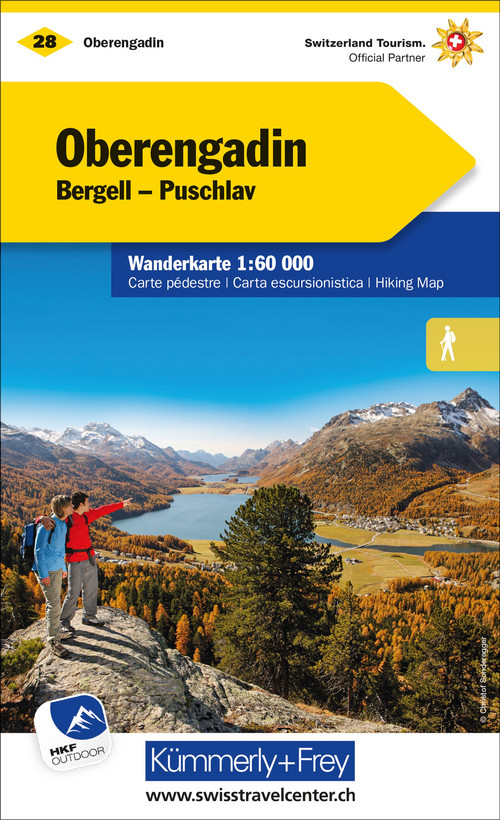 Switzerland, Upper Engadine, No. 28, Hiking map 1:60'000