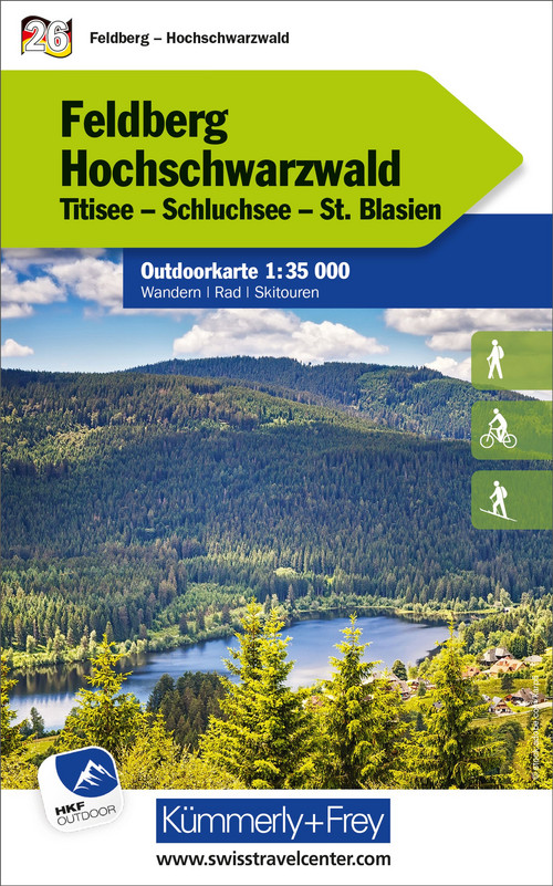 Germany, Feldberg - Black Forest, No. 26, Outdoor Map 1:35'000